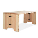 Weltevree buitentafel forestry van Douglas hout met stalen vlinderverbindingen