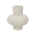 Witte vaas uit de Arty serie van Urban Nature Culture met een diameter van 20 cm en een hoogte van 23 cm.