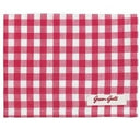 GreenGate theedoek oda raspberry met ruitpatroon