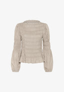 Cream blouse - cobblestone