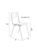 Zuiver stoel outdoor - zwart