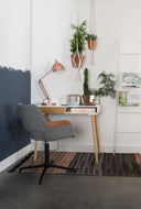 Zuiver ladder metaal - wit