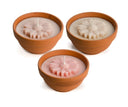 Rustik Lys kaars flower l in een terracotta potje met bloemvormige kaars