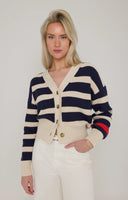 Anna Blue vest stripe