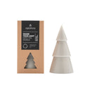 Grijze Original Home kaars in de vorm van een kerstboom