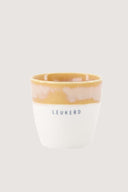 Zusss mok espresso leukerd in roze van keramiek