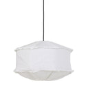 Witte vtwonen hanglamp van textiel met een diameter van 60 cm