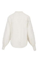 Zusss blouse bloemstructuur - wit