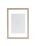 Leeff fotolijstje A4 every day van offwhite hout met dubbel glas en ingesloten poster