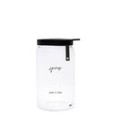 Bastion Collections voorraadpot glas xs - zwart