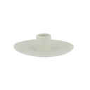 Kandelaar van offwhite keramiek met een diameter van 12,5 cm