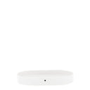 Ovaal Bastion Collections tray small in wit en zwart aardewerk