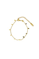 Zusss armband druppels in goudkleurig stainless steel