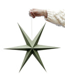 Decoratieve jade groene papieren ster van Delight Department