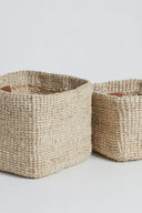 Mand jute vierkant - naturel