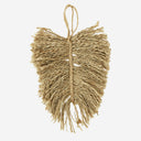 Madam Stoltz decoratieblad van naturel gekleurd jute in maat M