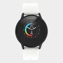 OOZOO smartwatch Q00112 met zwarte kast en witte rubberen band