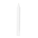 Een enkele witte Broste Copenhagen dinerkaars van 20 cm hoog