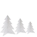Bastion Collections kerstboompjes van papier in zwart en wit