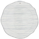 Bastion Collections dinerbord met blauwe strepen en een zwart hartje in het midden
