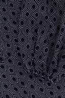Zusss wikkeljurk blockprint - donkerblauw