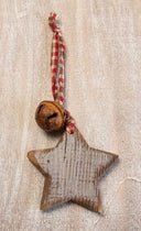 Decoratieve metalen sterhanger met belletje
