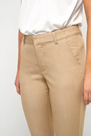 Zandkleurige chino broek van Kaffe in regular fit