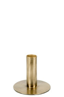 MrsBloom kaarsenstandaard s in antiek goud met een ronde voet