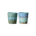 Set van twee HKliving Van Gogh koffiemokken met kleurrijke artistieke print