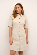 Cream jurk - oatmeal