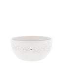 Bastion Collections schaal hearts in titaan-witte kleur met hartjesrand