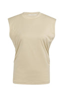 YAYA top mouwloos - beige/bruin