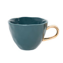 Urban Nature Culture mok l good morning blauw/grijs met gouden oor