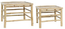 Ib Laursen tafel bamboe s in naturel kleur