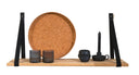 Set van zwarte canvas plankendragers van het merk E|L by Deens