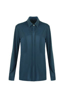 G-maxx travel blouse in de kleur petrol