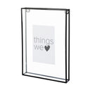 vtwonen fotoframe metaal 20x28 - zwart, een minimalistisch zwart metalen fotolijstje.