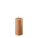DeluxeHomeart LED kaars 5x10 in caramelkleur met gesmolten toplaag