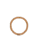 Barts armband talfy in zandkleur met siliconen kraaltjes en houten sluiting