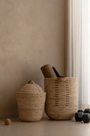 Mand met deksel sia - naturel