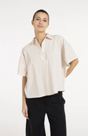 YAYA blouse oversized in de kleur creme