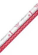 Twee rollen inpakpapier uit de Greengate Fay Red serie