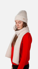 Barts sjaal bayne - creme/wit