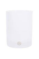 Witte glazen waxinehouder van Zusss met een matte afwerking