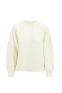 Zusss trui met hartje in de kleur creme met een blauw detail op de mouw.