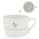 Bastion Collections mok l love bird zwart van aardewerk