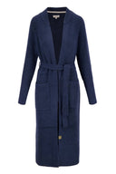 Zusss vest met ceintuur in de kleur blauw