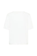 Cream shirt gebreid - snow white
