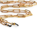 Goudkleurige Looplabb leesbril ketting