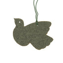 Decoratieve vogelhanger van MrsBloom in groen papier met gouden details